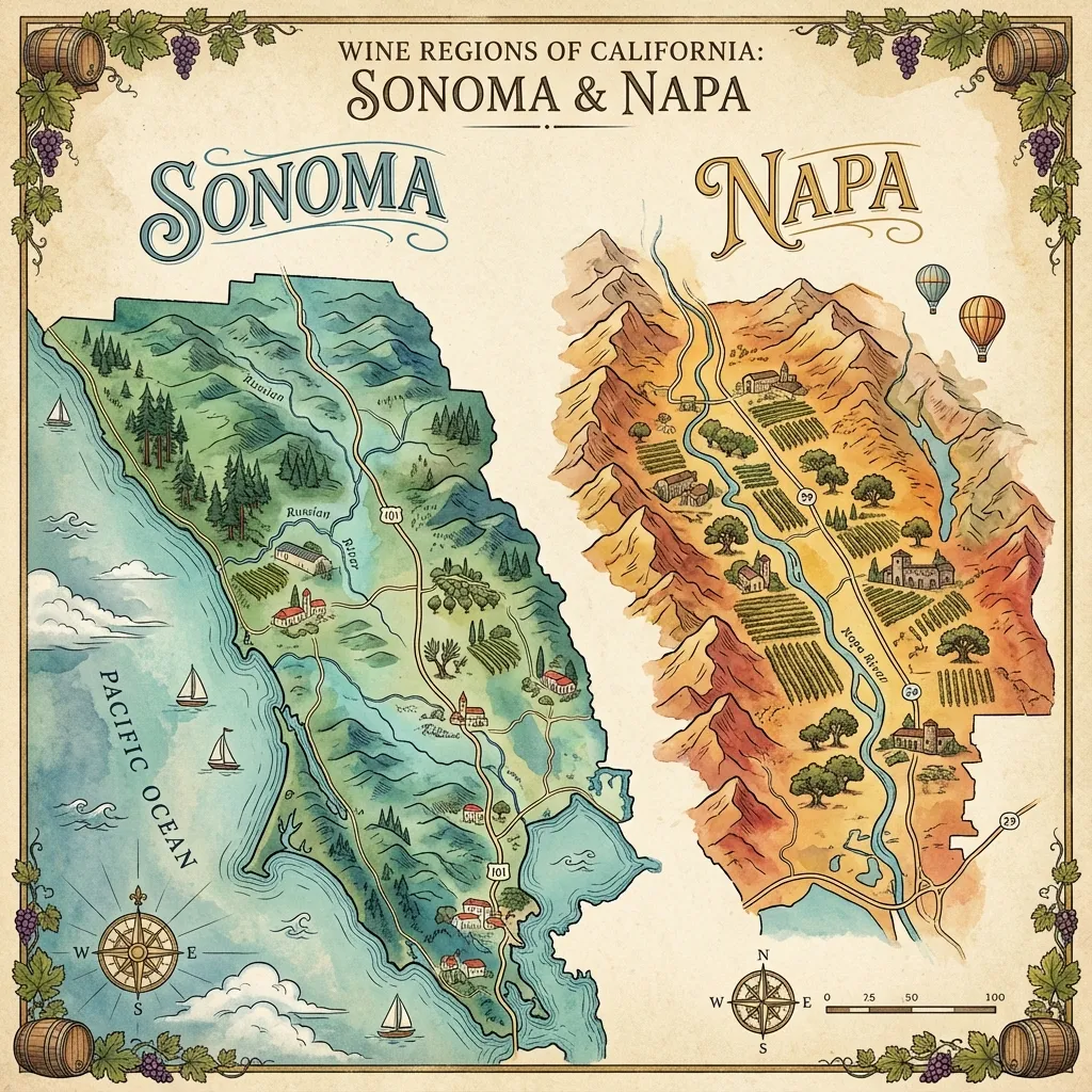 ナパとソノマのA.V.A：混同しないための完全ガイド